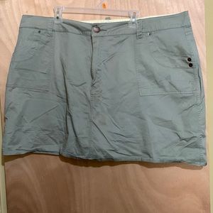 Butterfly Stretch Khaki Skort - Plus Size 26W